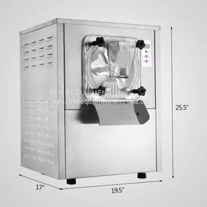 2019 Commercial Tabletop Batch Freezer Auto-Dispensing Hard Ice Cream Machine Restaurant Gelato Machine 20L/H thumbnail-4