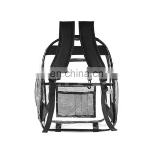 Amazon Hot Sell Daily See Through Clear PVC Backpack Transparent School Bag For Campus thumbnail-5