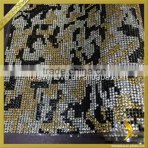 Hot Fix Rhinestone Sheet Iron on Motif Rhinestone Diamond Template FRM-214 thumbnail-2
