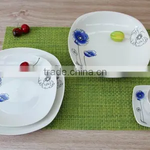15PCS Elegance Fine Square Shaped Porcelain Dinner Set thumbnail-1