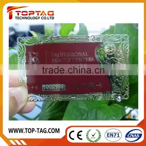 Engraved Metal Business Cards in Silver, Gold Color thumbnail-6