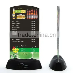 Good Quality Colorful Ktv Led Menu Tent Card thumbnail-1