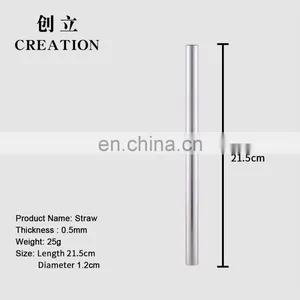 Factory Direct Reusable Metal Drinking Straws Stainless Steel thumbnail-4
