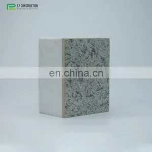 High Density Strength Prefabricated Eps Polyethylene Flame Retardant Fireproof Mineral Wool Sandwich Panel Brick thumbnail-5