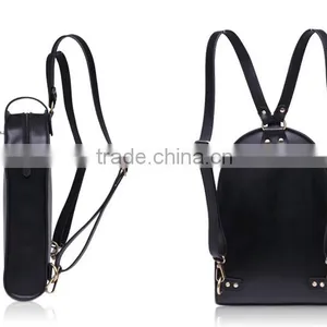 Vintage Durable Hot Style Women Backpack Leisure Small Size Simple Nappa Cow Leather Backpack for Girl thumbnail-5