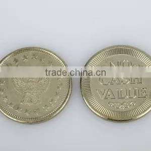 The Most Popular Fast Delivery Blank Silver Color Brass Token thumbnail-3
