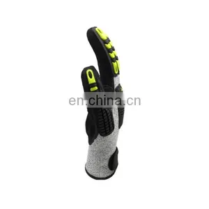 High Quality Anti-cut Level 5 HPPE En388 Anti Vibration Shock TPR Protective Safety Working Impact Gloves thumbnail-5