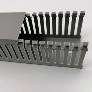 Rigid PVC Cable Trunking, Slotted Wiring Duct,slotted Cable Trunking,cable Raceway thumbnail-4