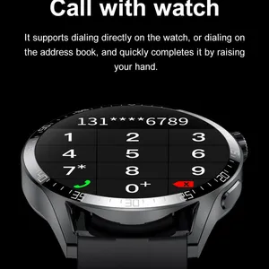 H3 Round Smart Watch Support Custom Dial Sleep Monitoring and Health Tracking Message Reminder NFC Smart Watches H3 thumbnail-4