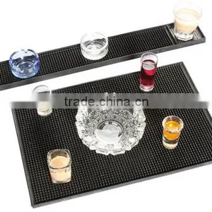 Personalized Advertising Log Soft Pvc Bar Counter Mat Drip Black Pad thumbnail-2