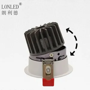 LED Spotlight Anti-glare Downlight COB 8° 15° 24° 36° 50° Home Lighting Engineering 8W 12W 18W Project Focus Spotlight thumbnail-4