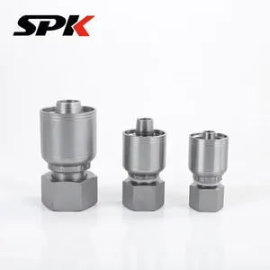 Parker One-Piece Hose Crimp Fittings, Series 43 Crimp Straight Fittings, High-Pressure Hydraulic Tube Crimp Straight Tube Fittings thumbnail-4
