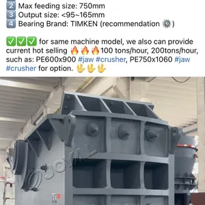 PE1000x1200 Big Jaw Crusher for 300 Tons/hour Quarry Aggregates Crushing Plant, Mining Machine, Civil Engineering and Building Construction in Ghana thumbnail-1