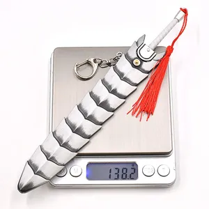New Zinc Alloy Sword Backpack Keychain Metal Weapon-Style Figurine Keychain Model Office Display Item thumbnail-4