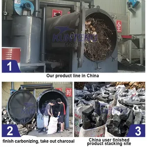 Walnut Shell Wood Coconut Shell Carbonization Furnace High Temperature Pyrolysis Furnace EPC thumbnail-4