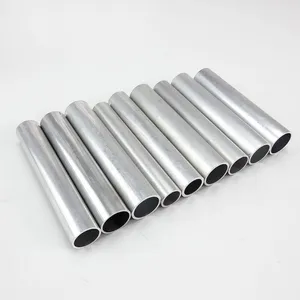 6063 6061 6082 Silver Color Extruded Anodize Aluminum Pipe thumbnail-1