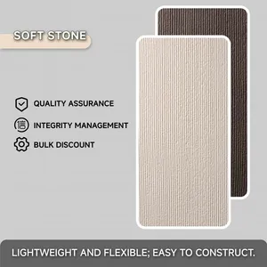 Bendable Ridge Stone Flexible Soft Stone Panel Zero Crack for Curved Wall Column Facade Indoor Outdoor Decoration thumbnail-1