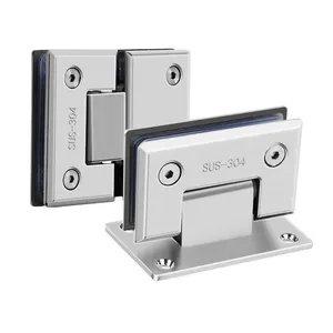 Frameless Glass Door Hinge for Shower Enclosures and Bathroom Doors thumbnail-4