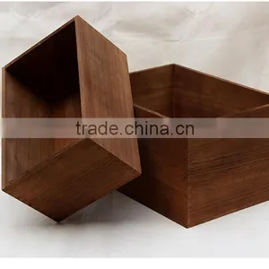 Searun Antique Unfinished Wood Box thumbnail-4