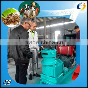 China Leading Animal Feed Pellets Machine Manufacturer Allance Diesel Engine Feed Pellet Extrusion Machine 50-1000kg/h thumbnail-2