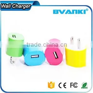 Ellipse Round Shape Mini Micro Usb Wall Charger / Travel Charger 5V 1A Usb Power Adapter for Iphone for S6 S7 Note 5 Note 6 thumbnail-1