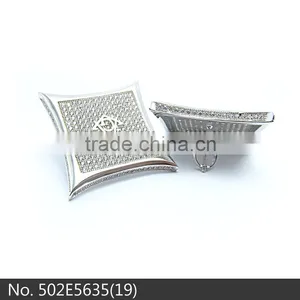 2016 Fashion American Style Jewelry 925 Silver White Zircon Rhodium Plated Stud Earrings From Sls Jewelry thumbnail-1