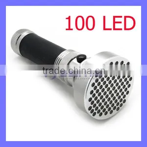 AA Battery Ultra Violet 100LED Black Light Flashlight Pet Urine Stain Detector Money Checker thumbnail-1