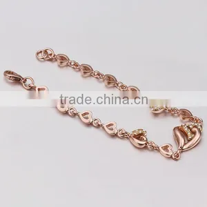 Custom Design Bridal Love Heart Shaped Fashion Bracelet thumbnail-3