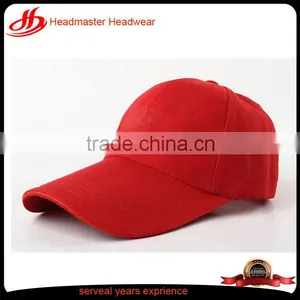 Custom Curve Brim Snapback Cap and Hat Red Baseball Hat Wholesale Blank Baseball Cap Without Logo thumbnail-1