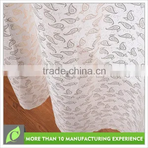 Curtain Supplier Bedroom Use Transparent Voile Hot Foil Curtain Fabrics Turkey thumbnail-4