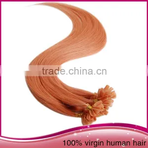2016 New Arrival Colorful Nail Hair Factory Wholesale U-tip Hair Weave Extension thumbnail-1