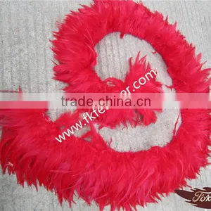 Wholesale Natural Craft Red Rooster Tail Strung Feathers thumbnail-1