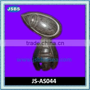 Black Marble Abstract Human Art Sculpture thumbnail-1