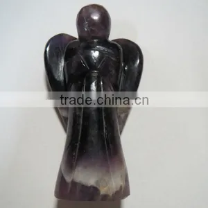 4 Inch Amethyst Gemstone Angel Wholesale thumbnail-1