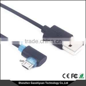USB 2.0 A Male to Right 90 Degree Angle Micro B USB Cable thumbnail-2
