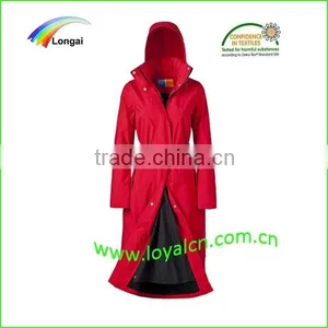 Long Fashionable Women's Raincoat thumbnail-1
