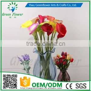 2016 Wholesales Real Touch Calla Lily PU Latex Artificial Flowers Home Decorative Flowers Wedding Decoration thumbnail-6