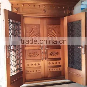 Luxury Main Door Entrance Gate COPPER DOOR Brass Door, Extra Security & Stylish Pattern thumbnail-1