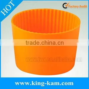Eco-friendly Silicone Sleeve for Coffee Cup , Heat Resistant and Anti-slip Cup Sleeve thumbnail-1