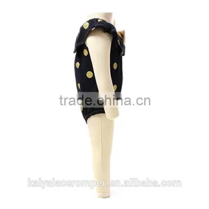 Wholesale Latest Newborn Baby Gir Baby Toddler Clothing Black Cotton Baby Romper for Infant Toddler Wear thumbnail-2