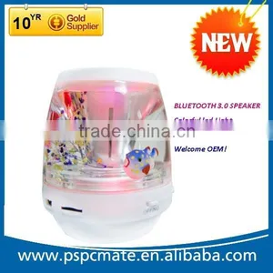 New Arrivel Built in Colorful LED Light Wireless 3.0 Bluetooth Liquid Speaker With Card Slot thumbnail-1