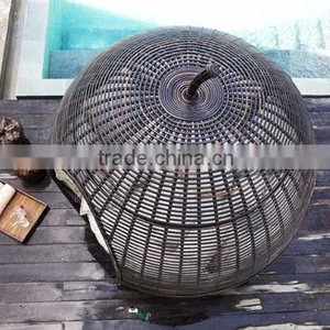 Outdoor Wicker Attan Round Daybed thumbnail-3
