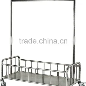 New OEM Fashional Movable Clothes Hanger With Wheels for Hotels thumbnail-1