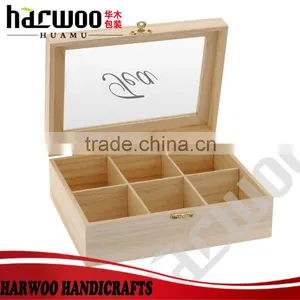 Harney & Sons New Design Custom Wooden Tea Box With Compartments,with Acylic Window thumbnail-1