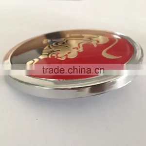 Customized 3D Colorful Plating Adhesive Round Acrylic Car Grille Badges Car Badge thumbnail-4