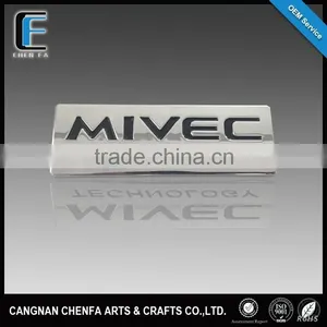 Decorative Plastic Chrome Plating 3D Name Logo thumbnail-1