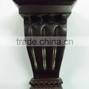 Decorative Cherry Wood Curtain Rod Wall Mounting Brackets thumbnail-5