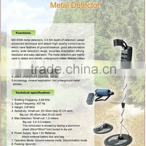 Underground Treasure Hunting Metal Detector MD5008 thumbnail-2