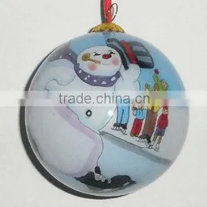 Competitive Inside Painted Glass Ornament thumbnail-1