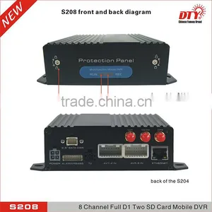 8ch Dual sd Card 4g Wifi Gps d1 Taxi Video Dvr Recorder System thumbnail-4